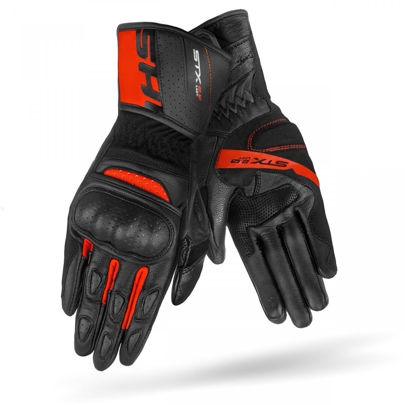 Shima STX 2.0 női motoros kesztyű fekete-piros