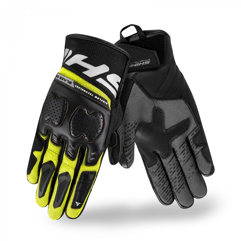 Shima Blaze 2.0 motoros kesztyű fekete-fluo sárga