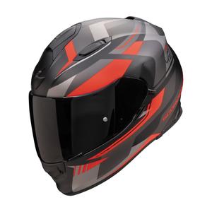 Integrální helma na motorku Scorpion EXO-491 Abilis černo-šedo-červená