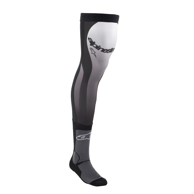 Alpinestars Knee Brace zokni térdmerevítő alá fekete-fehér