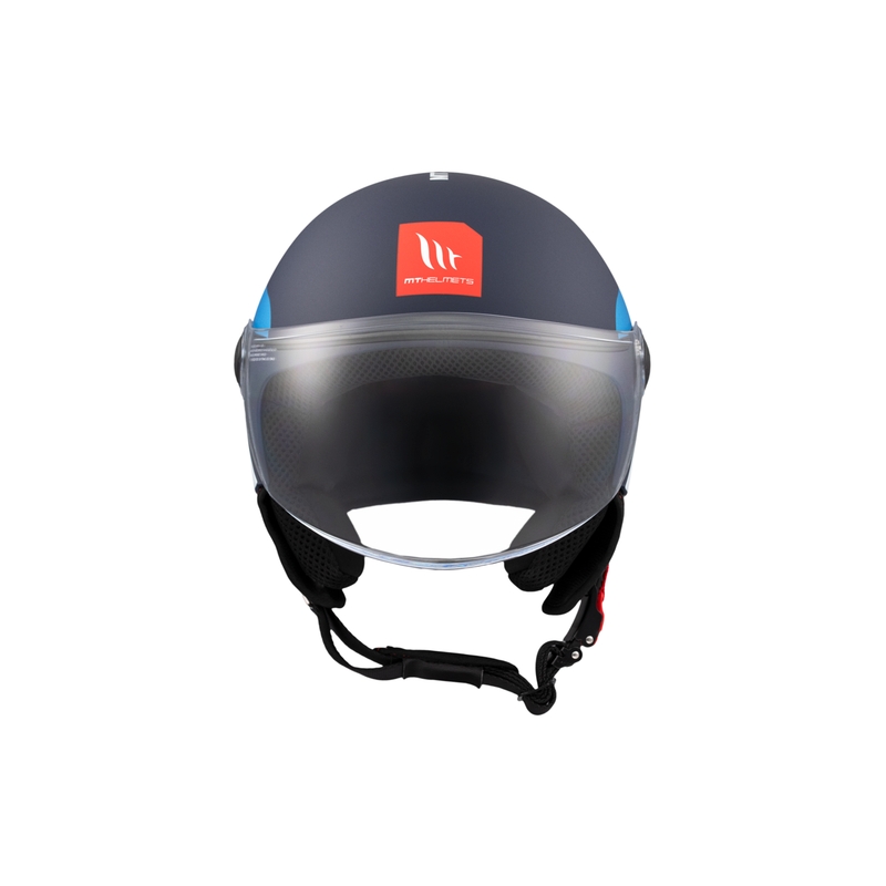 MT STREET INBOARD C7 nyitott motoros sisak matt kék-fehér