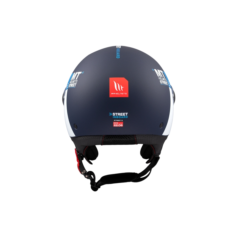 MT STREET INBOARD C7 nyitott motoros sisak matt kék-fehér
