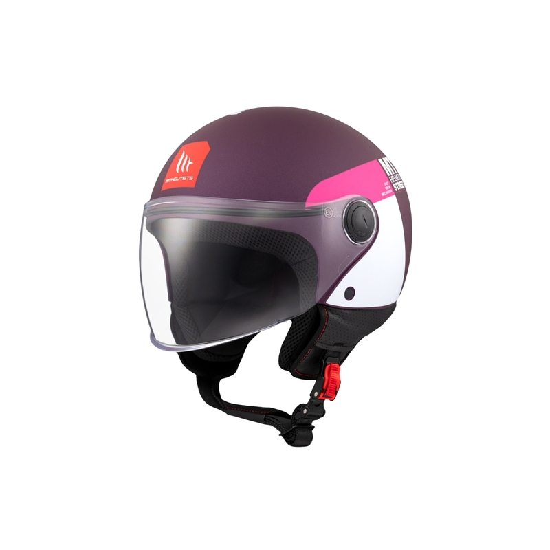 MT STREET INBOARD C8 nyitott motoros sisak matt lila-rózsaszín