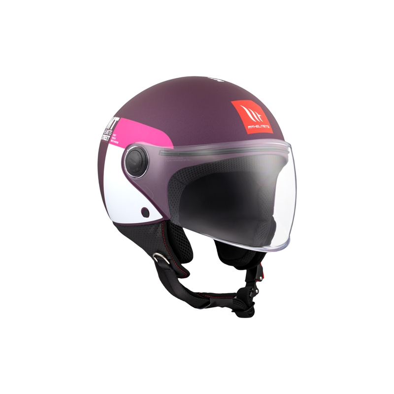 MT STREET INBOARD C8 nyitott motoros sisak matt lila-rózsaszín