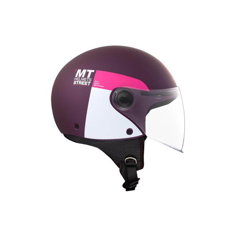 MT STREET INBOARD C8 nyitott motoros sisak matt lila-rózsaszín