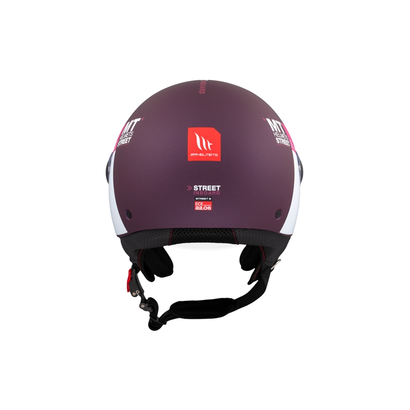 MT STREET INBOARD C8 nyitott motoros sisak matt lila-rózsaszín