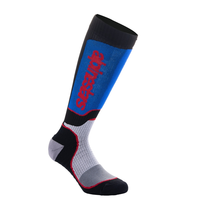 Alpinestars MX Plus gyerekzokni fekete-piros-kék-szürke