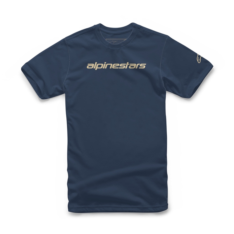 Alpinestars Linear Wordmark Tee póló kék-bézs