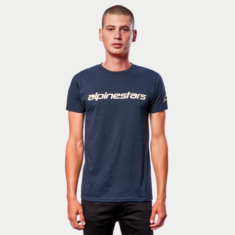Alpinestars Linear Wordmark Tee póló kék-bézs