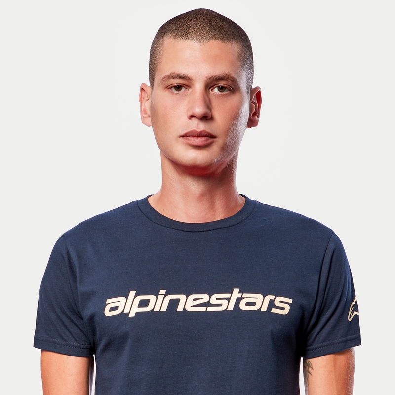 Alpinestars Linear Wordmark Tee póló kék-bézs