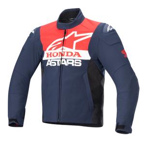 Bunda na motorku Alpinestars SMX Waterproof Honda 2024 modro-černo-červeno-bílá