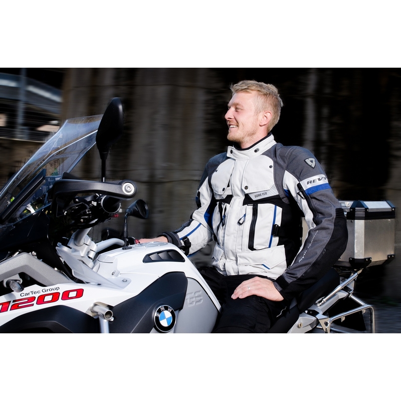 Revit Defender Pro GTX motoros kabát szürke-kék akció kiárusítás