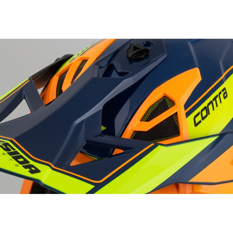 Cassida Cross Pro 2 Contra motokrossz bukósisak fluo sárga-narancssárga-kék