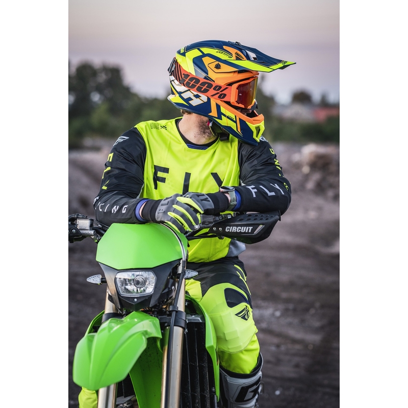 Cassida Cross Pro 2 Contra motokrossz bukósisak fluo sárga-narancssárga-kék