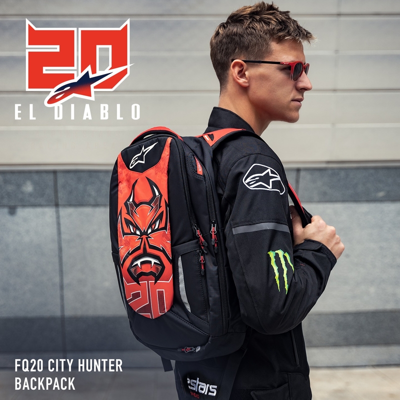 Alpinestars City Hunter FQ20 2024 hátizsák fekete-piros-fehér