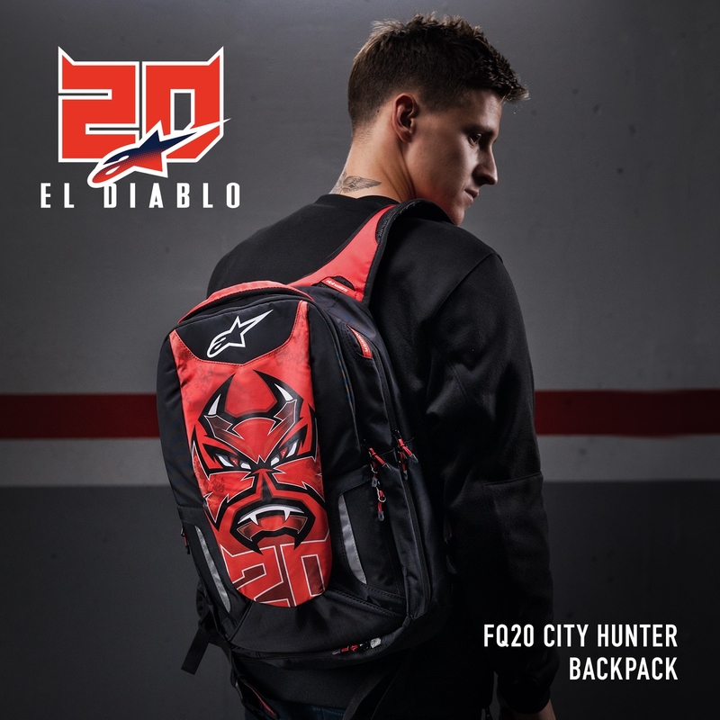 Alpinestars City Hunter FQ20 2024 hátizsák fekete-piros-fehér
