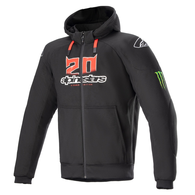 Alpinestars Chrome Ignition Monster FQ20 motoros kabát fekete-piros-fehér-zöld