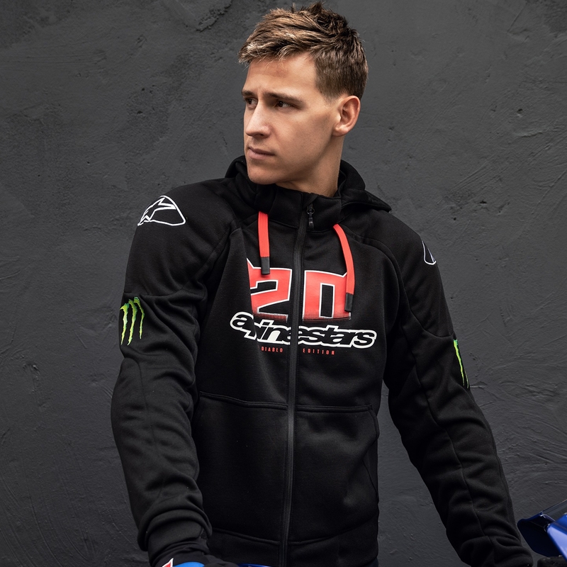 Alpinestars Chrome Ignition Monster FQ20 motoros kabát fekete-piros-fehér-zöld