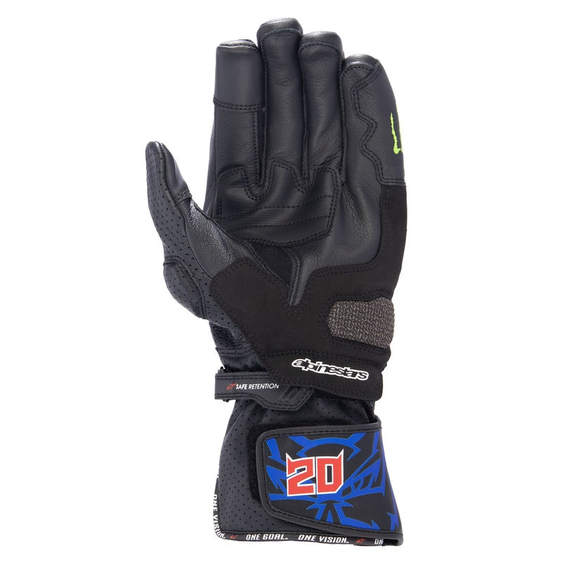 Alpinestars SP-8 3 Monster FQ20 motoros kesztyű fekete-piros-kék-fehér