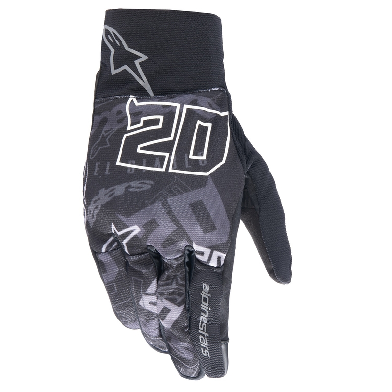 Alpinestars Reef FQ20 motoros kesztyű fekete-fehér-szürke