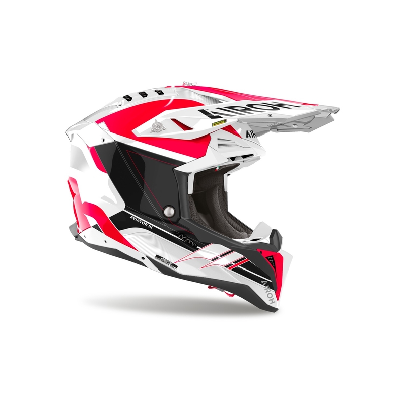 Airoh Aviator 3 Saber Motocross Bukósisak Fényes Piros