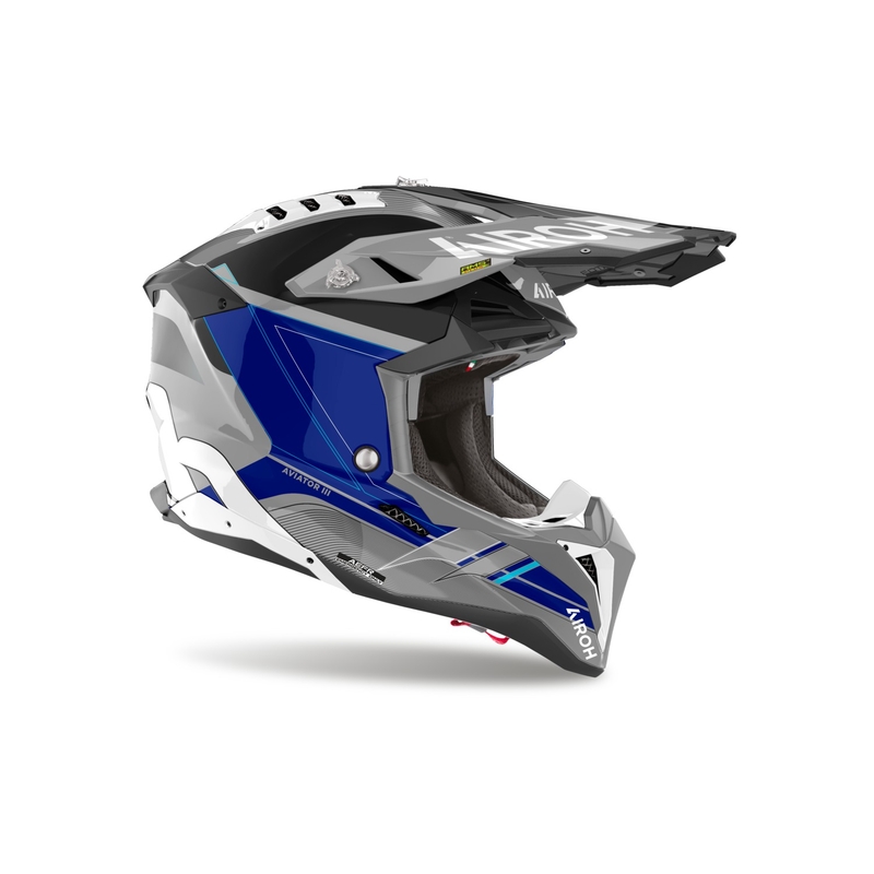 Airoh Aviator 3 Saber 2024 motokrossz bukósisak fényes kék