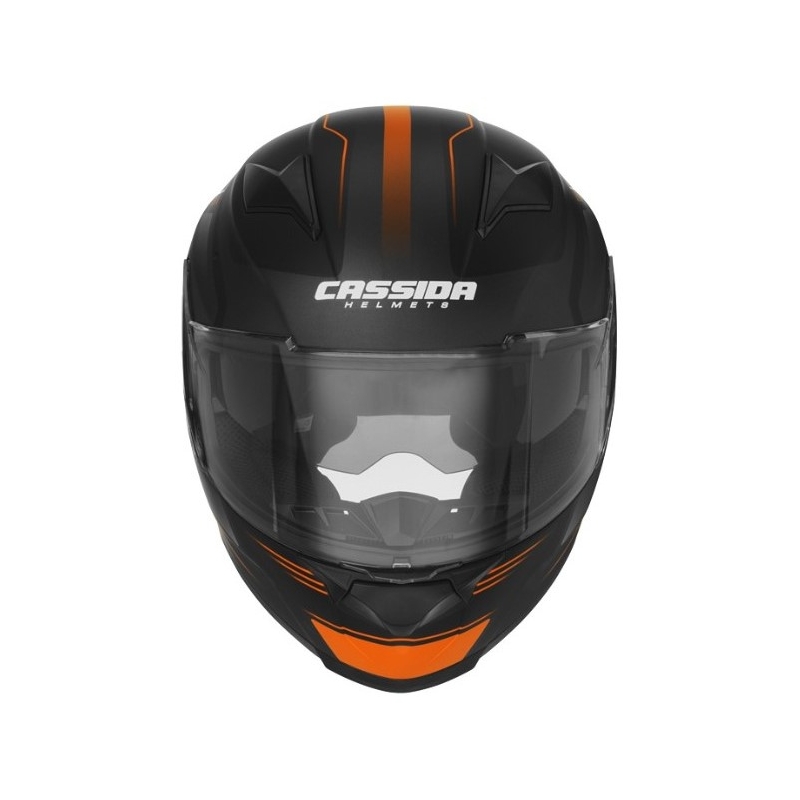 Cassida Apex Fusion motoros sisak fekete-narancs-fehér kiárusítás