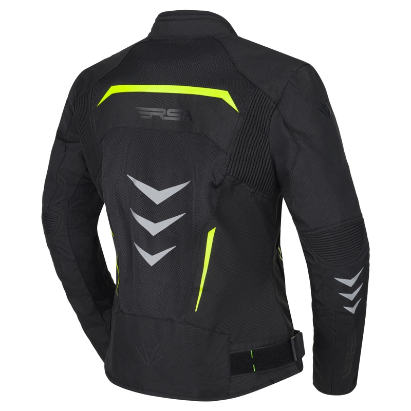 RSA Runway női motoros kabát fekete-fluo sárga