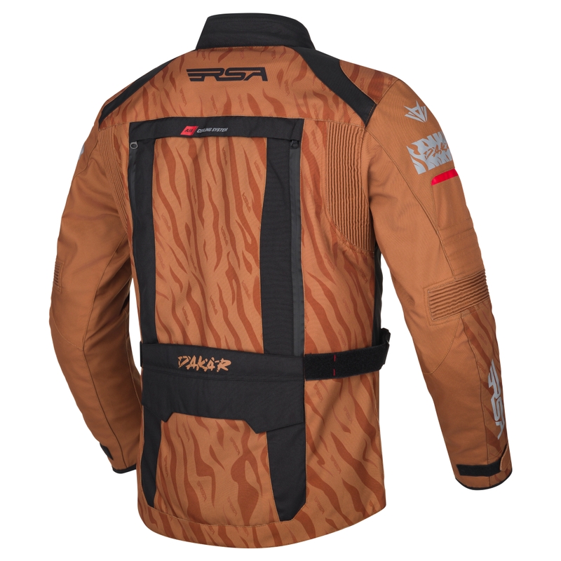 RSA Dakar 2 motoros kabát homokos-fekete-piros