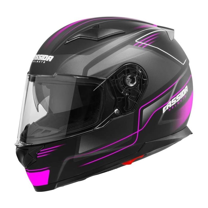 Cassida Apex Fusion motoros sisak fekete-rózsaszín-fehér