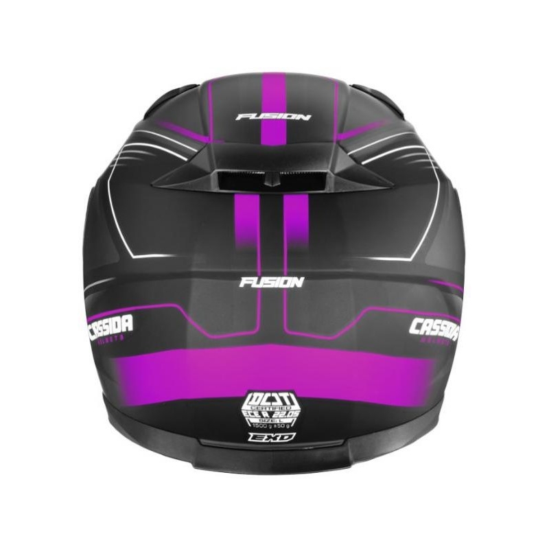 Cassida Apex Fusion motoros sisak fekete-rózsaszín-fehér