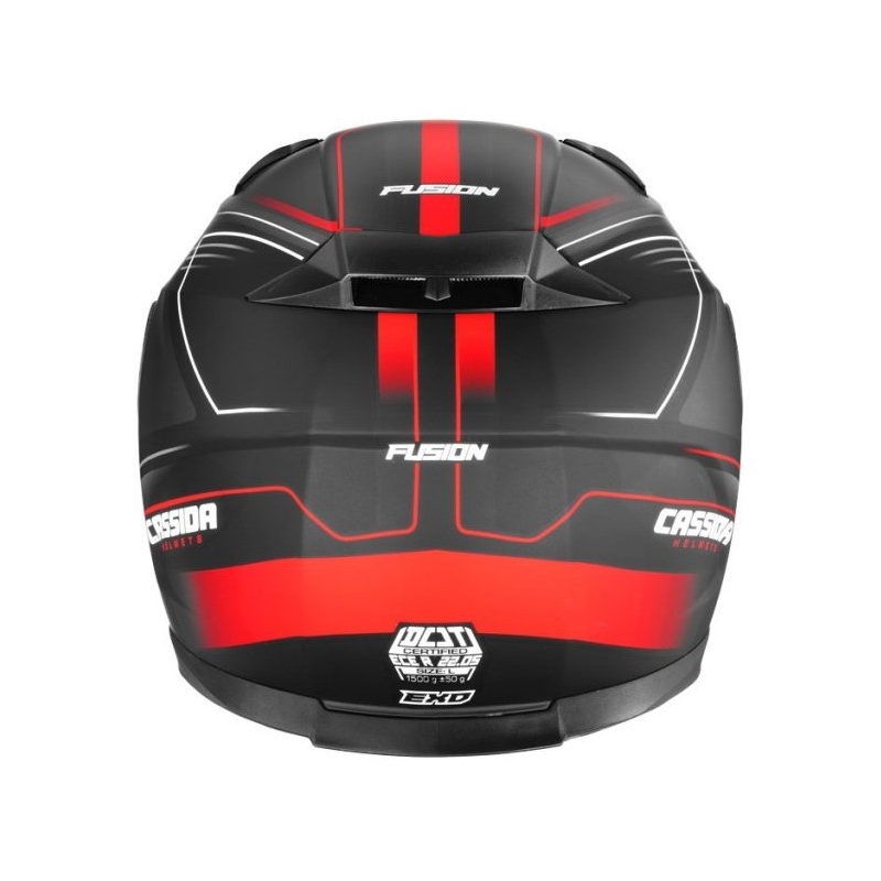 Motoros sisak Cassida Apex Fusion fekete-neon piros kiárusítás