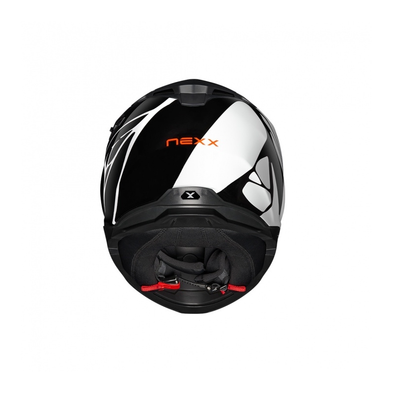 Nexx Y.100 B-SIDE zárt motoros bukósisak fekete-fehér kiárusítás