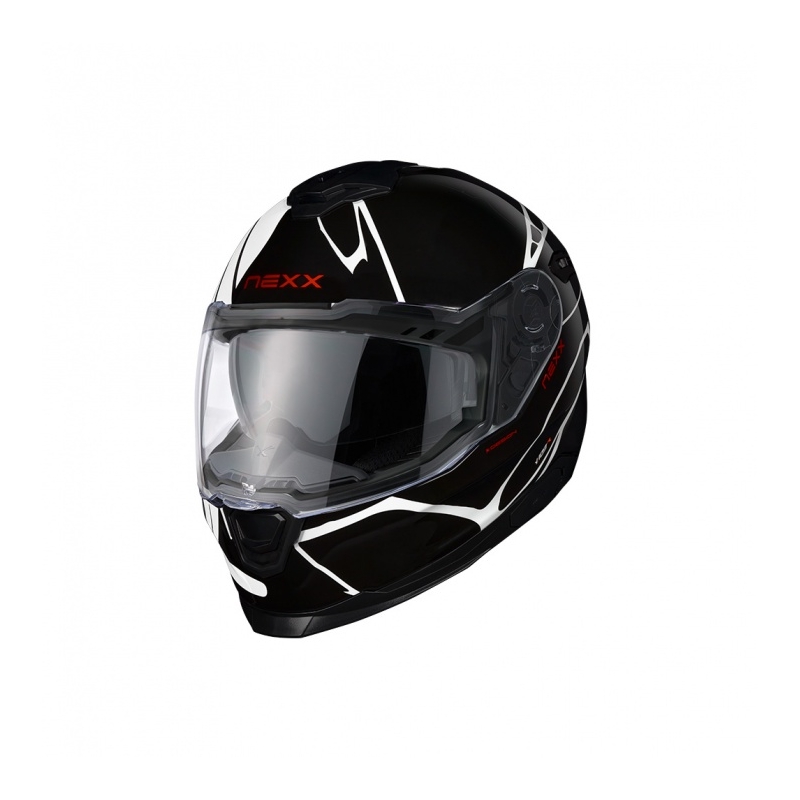 Nexx Y.100 B-SIDE zárt motoros bukósisak fekete-fehér kiárusítás