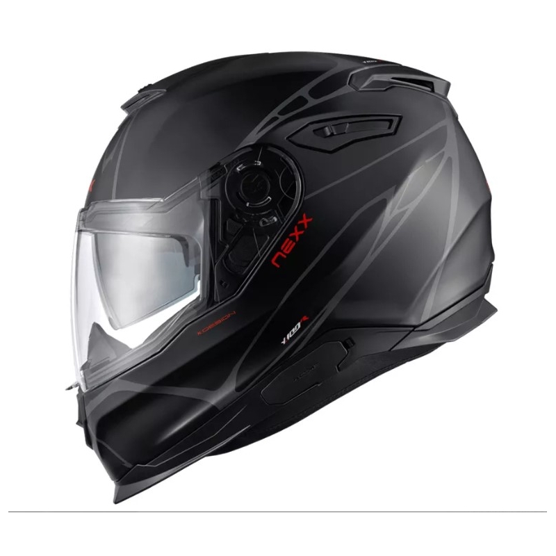 Nexx Y.100 B-SIDE zárt motoros bukósisak fekete-szürke kiárusítás