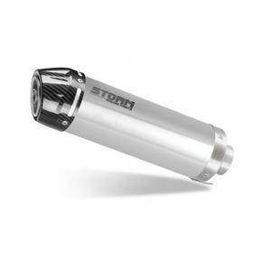 Teljes kipufogó rendszer 1x1 STORM GP VO.002.LXSC Stainless Steel with carbon cap