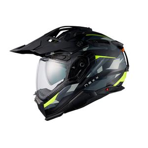 Enduro helma na motorku Nexx X.WED3 Trailmania šedo-fluo žlutá