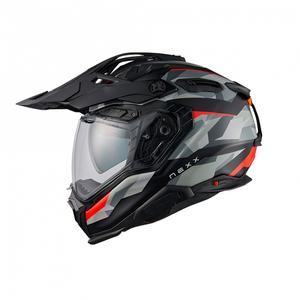 Enduro helma na motorku Nexx X.WED3 Trailmania šedo-červená