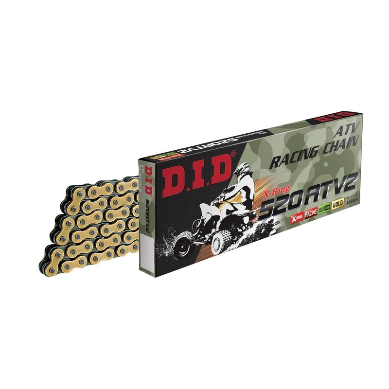 X - gyűrűs lánc az ATV-nek D.I.D Chain 520ATV2 94 L arany/fekete