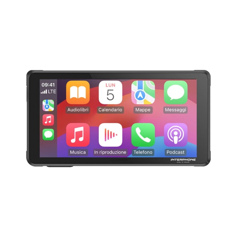 Interphone RIDESYNC Apple CarPlay és Android Auto kijelző motorkerékpárokhoz