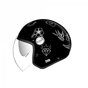 Otevřená helma Nexx X.G30 Tattoo černo-bílá