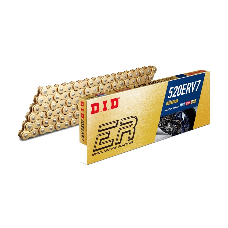 Versenymotor lánc D.I.D Chain 520ERV7 120 L arany/arany