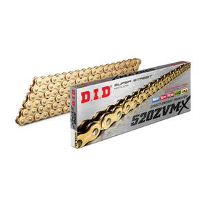 ZVM-X series X-Ring chain D.I.D Chain 520ZVM-X 106 L arany/arany