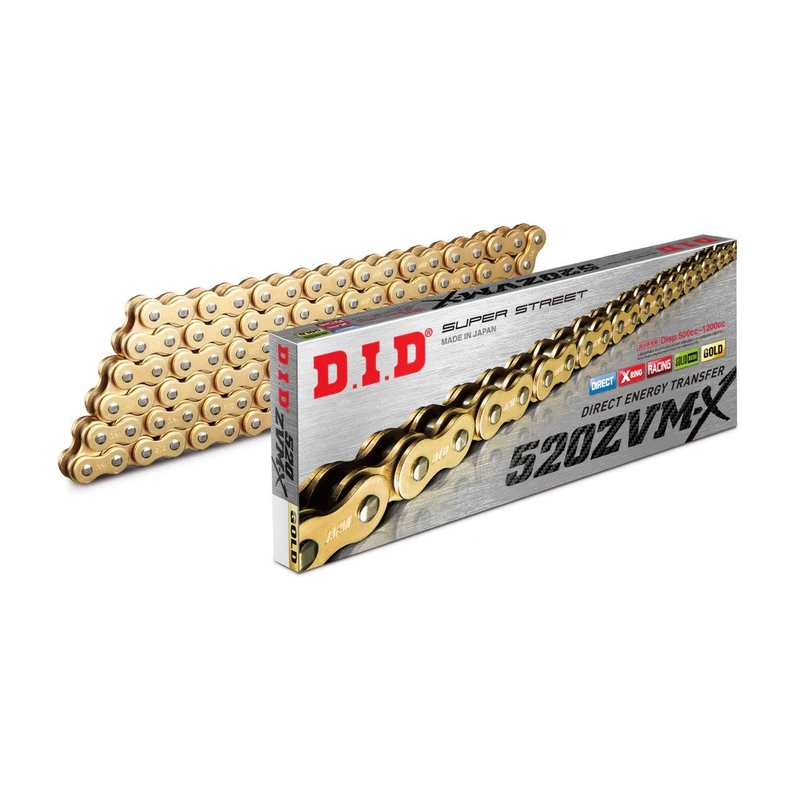 ZVM-X series X-Ring chain D.I.D Chain 520ZVM-X 106 L arany/arany