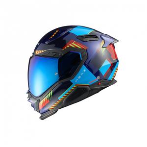 Integrální helma na motorku Nexx X.WST3 Fluence modro-červená