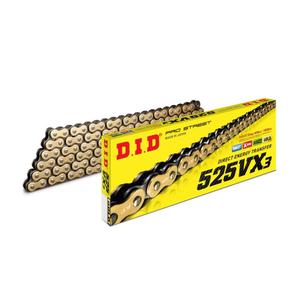 VX series X-Ring chain D.I.D Chain 525VX3 124 L arany/fekete