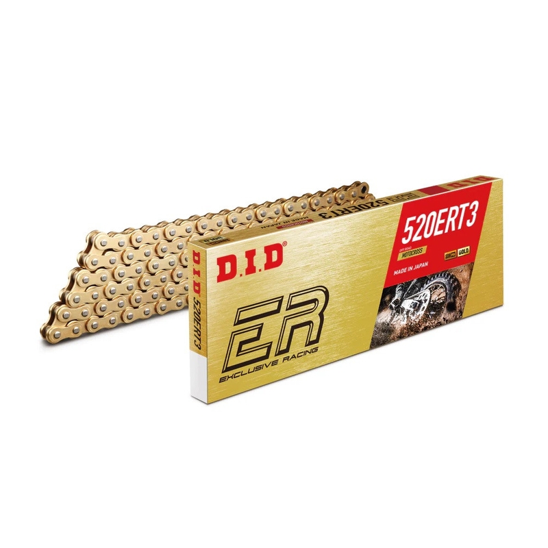 Motocross lánc - Made in JAPAN D.I.D Chain 520ER-T3 SDH 118 cikk arany/arany