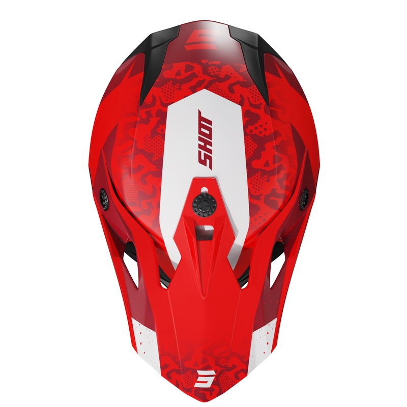 Shot Pulse Airfit gyerek motokrossz sisak fényes piros kiárusítás