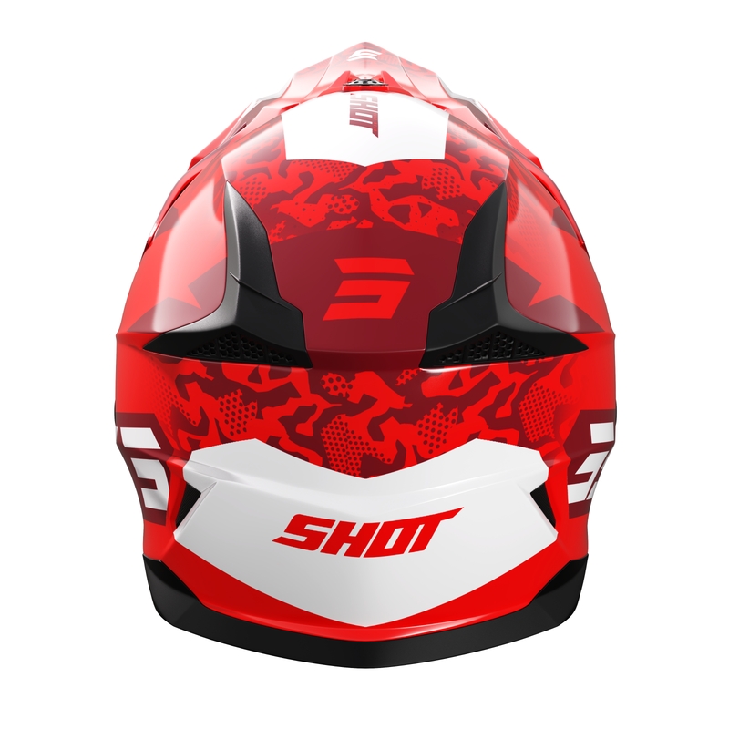 Shot Pulse Airfit gyerek motokrossz sisak fényes piros kiárusítás