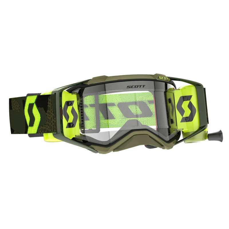 Scott Prospect Super WFS motokrossz szemüveg khaki-fluo sárga